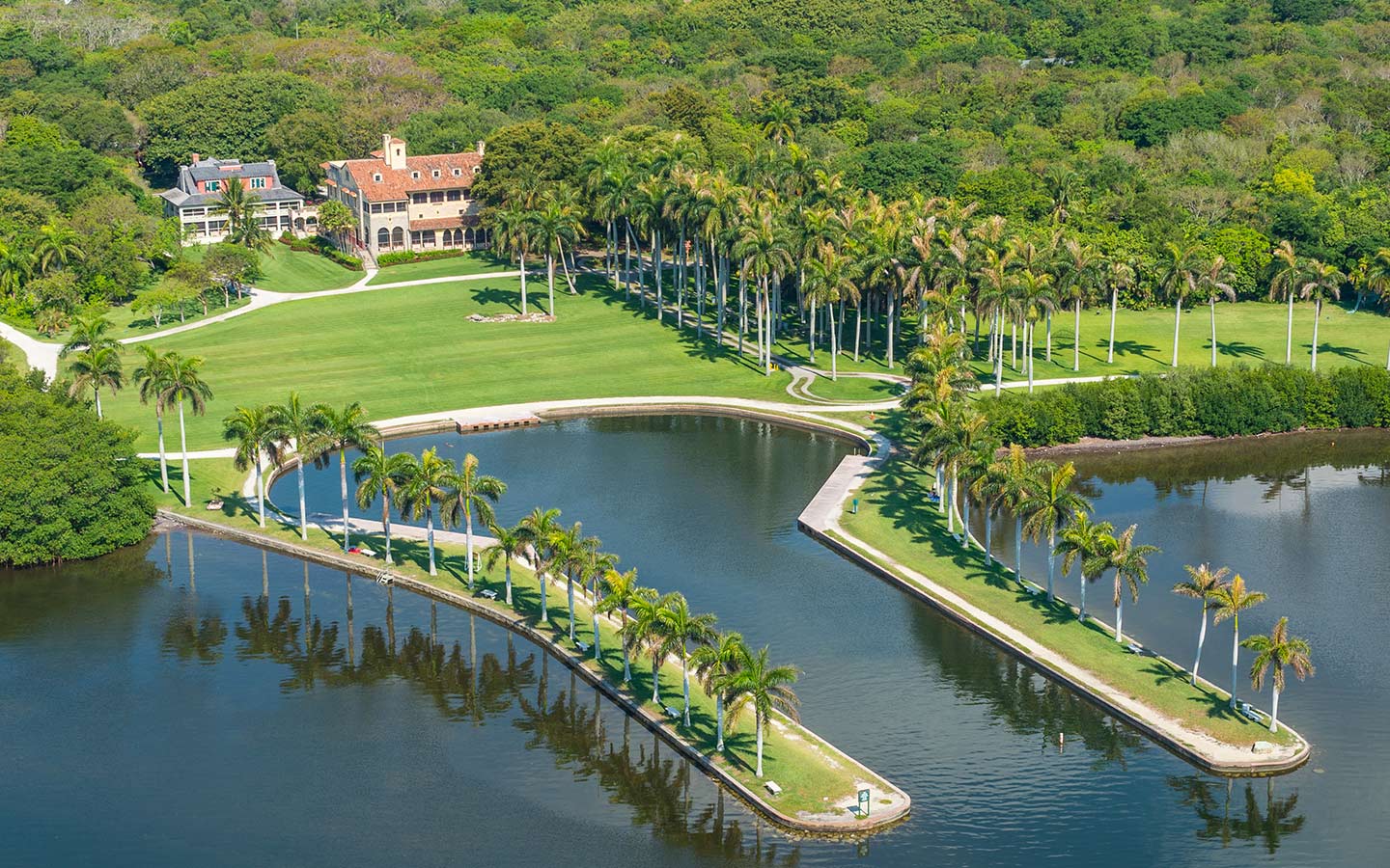 Aerial of Deering Estate basin