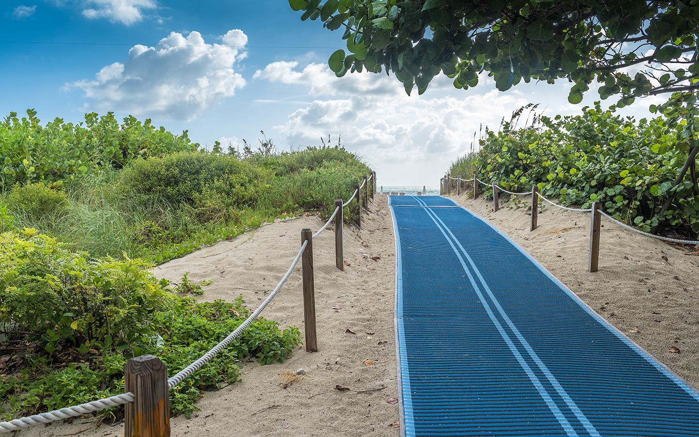 Beach mat on Miami Beach