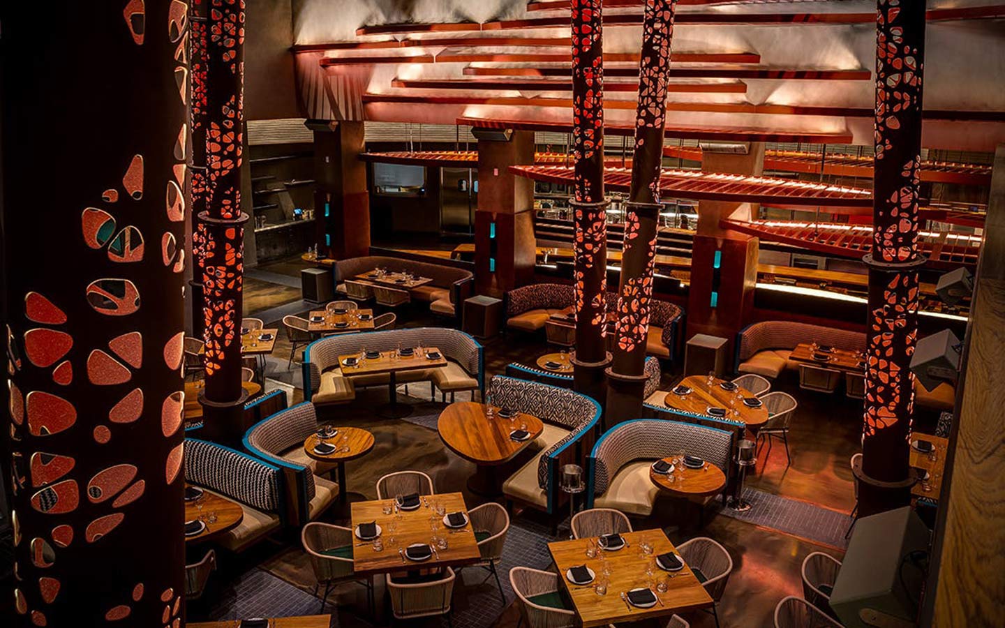 Komodo's chic dining area