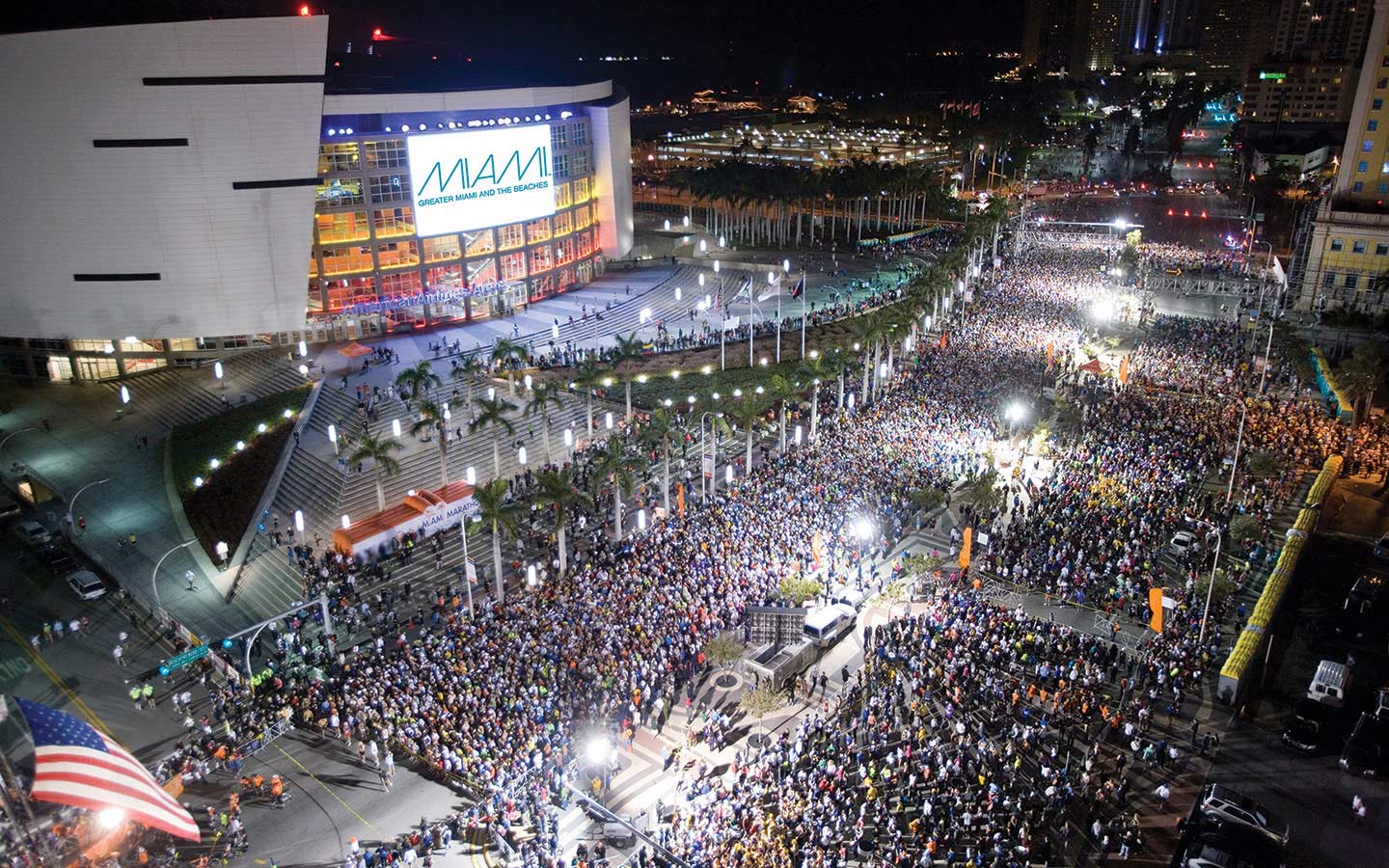 Livetime Miami Marathon on Biscayne Boulevard